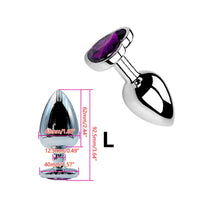 Plug Anal Métal Cœur – 6 Couleurs | 3 Tailles S/M/L | Acier Inoxydable | Unisexe
