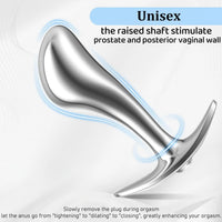 Plug Anal Métallique Strass QiiAii – Forme Pouce | Point G & Prostate | 3 Tailles + Pack