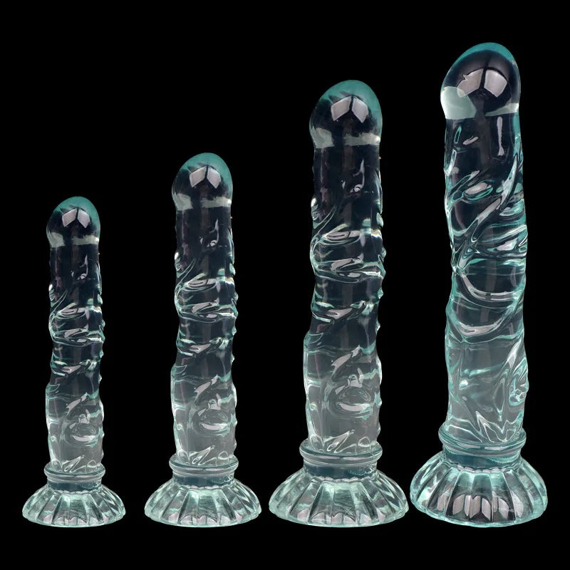 Gode Plug Anal Texturé Ventouse – 4 Tailles & 4 Couleurs