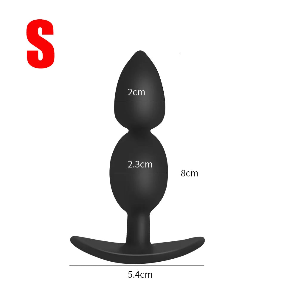 Plug Anal Silicone Portable – 6 Formes, 3 Tailles | Masseur Prostatique