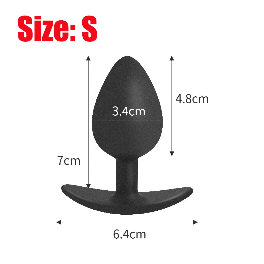 Plug Anal Silicone Portable – 6 Formes, 3 Tailles | Masseur Prostatique