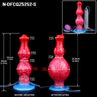Gode Éjaculateur Gonflable Double Nœud – Plug Anal Gicleur | Unisexe | Tailles S & M