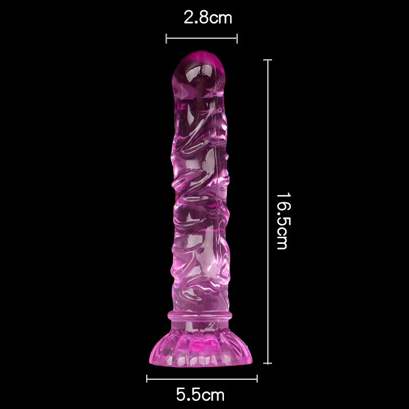 Gode Plug Anal Texturé Ventouse – 4 Tailles & 4 Couleurs