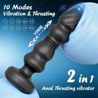 Plug Anal Vibrant Va-et-Vient Xbonp – Silicone | Massage Prostatique | APP ou Télécommande