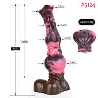 Gode Fantaisie Cheval Éjaculateur Ventouse – Silicone | Harnais en Option