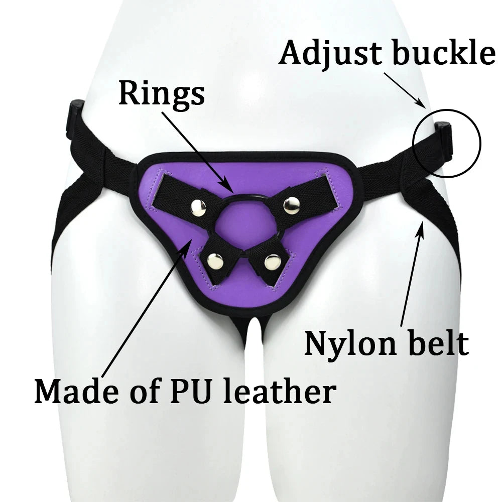 Ceinture Harnais Strap-On Réglable – Compatible Gode | BDSM & Couples