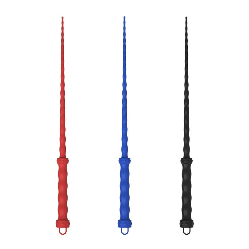 Fouet BDSM en Silicone – Domination, Fetish & Jeux de Rôle | 3 Couleurs