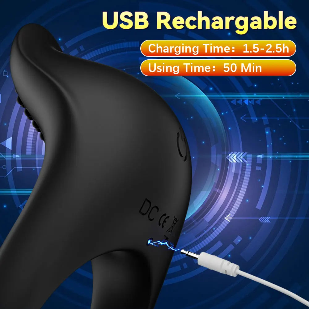 Anneau Pénien Vibrant Xbonp – Contrôle APP Bluetooth | Retard Éjaculation | Silicone CE