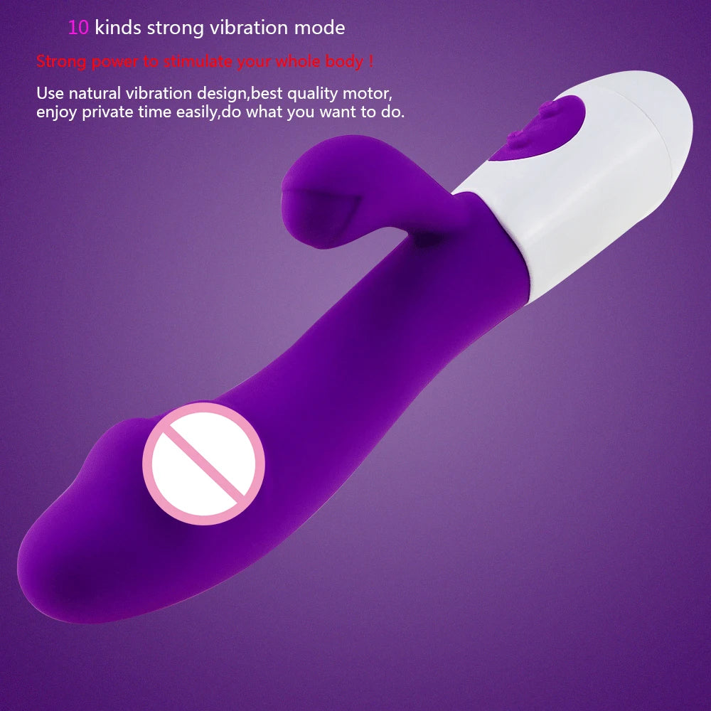Vibromasseur Rabbit – Double Stimulation Point G & Clitoris | 10 Vitesses | Silicone Waterproof