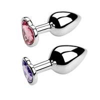 Plug Anal Métal Cœur – 6 Couleurs | 3 Tailles S/M/L | Acier Inoxydable | Unisexe