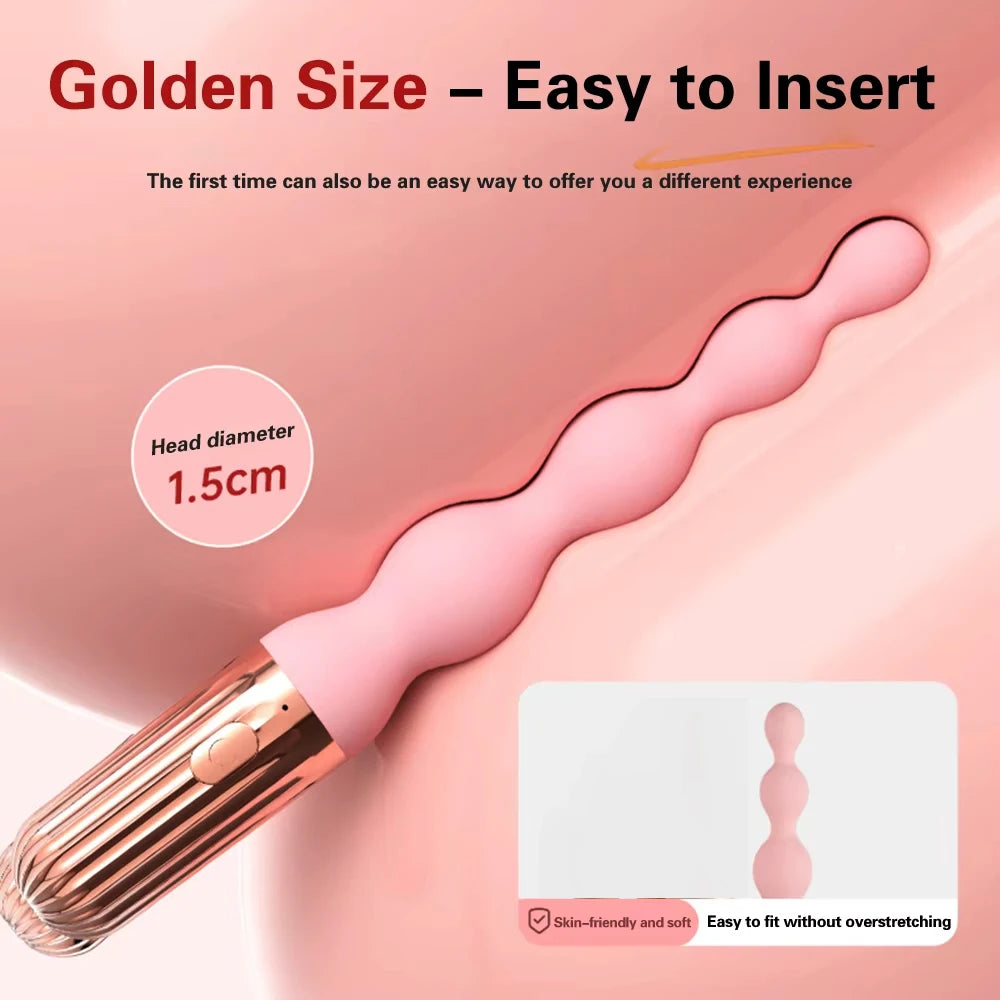 Chapelet Anal Vibrant – Stimulation Multizone Anus, Vagin & Clitoris | Unisexe