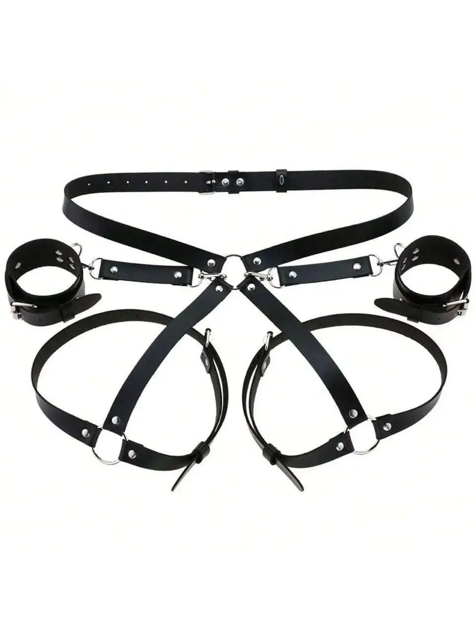Kit BDSM Cuir – Menottes, Harnais & Sangles Bondage | Initiation & Domination