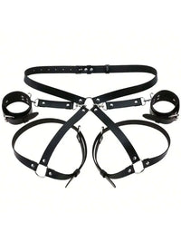 Kit BDSM Cuir – Menottes, Harnais & Sangles Bondage | Initiation & Domination