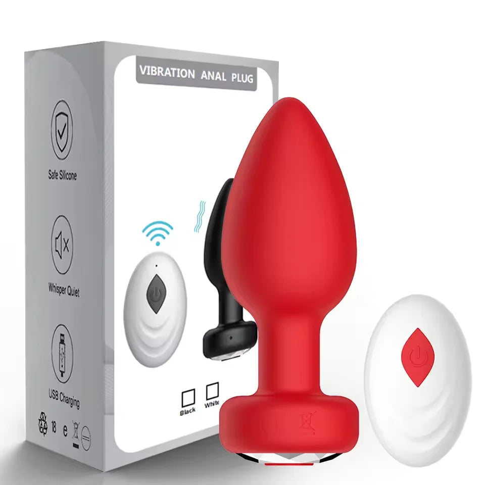 Plug Anal Vibrant Connecté Bluetooth – Contrôle APP à Distance | Silicone | 4 Couleurs