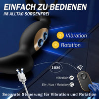 Vibromasseur Anal avec Anneau Pénien – Silicone | Télécommande | Double Stimulation
