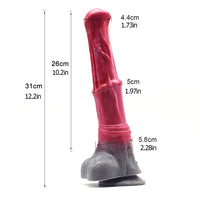 Gode Fantaisie Cheval Éjaculateur Ventouse – Silicone | Harnais en Option