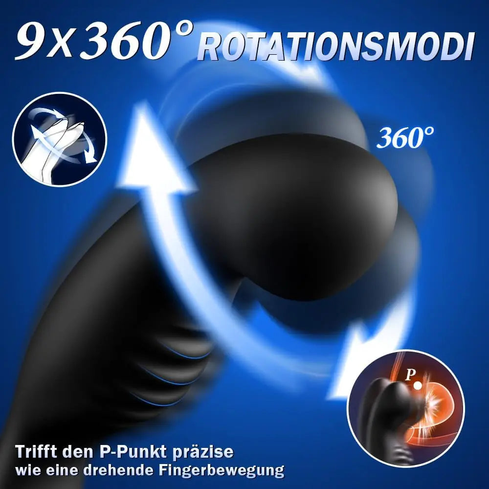 Vibromasseur Anal avec Anneau Pénien – Silicone | Télécommande | Double Stimulation