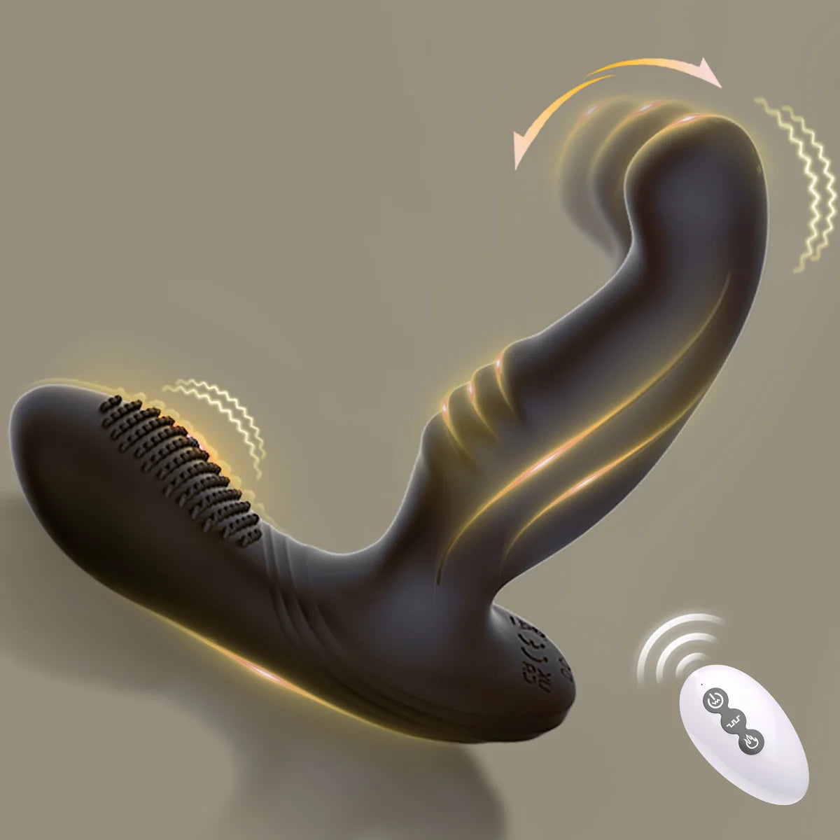 Plug Anal Vibrant Oscillant Bokisoon QS029 – 2 Moteurs | 10 Fréquences | Télécommande 10m | IPX56