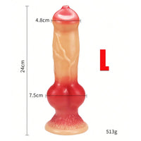 Gode Fantaisie Animal avec Ventouse QiiAii – PVC Souple | 3 Couleurs | 5 Tailles