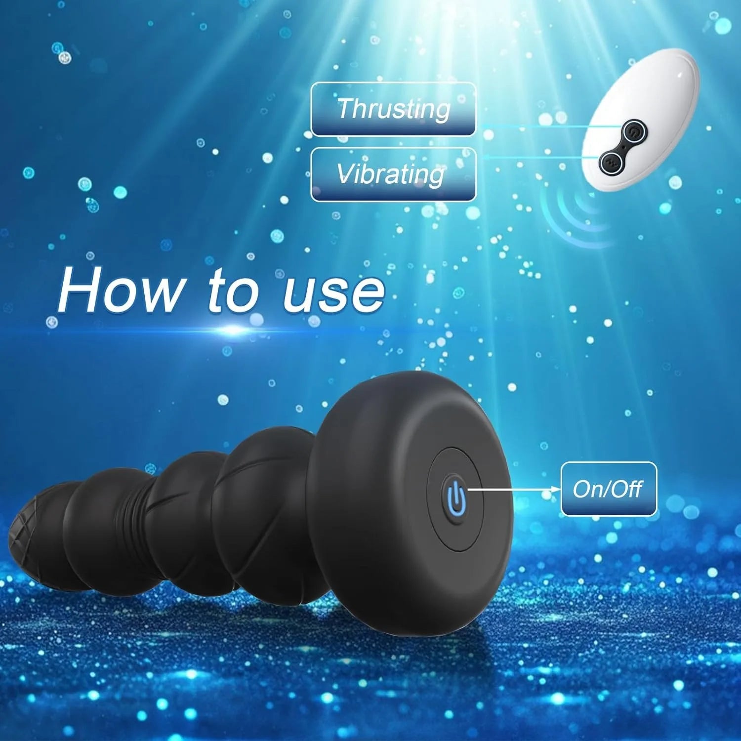 Chapelet Anal Vibrant FairyKiss – Télécommande Sans Fil | Vibrations par Impact | Silicone CE