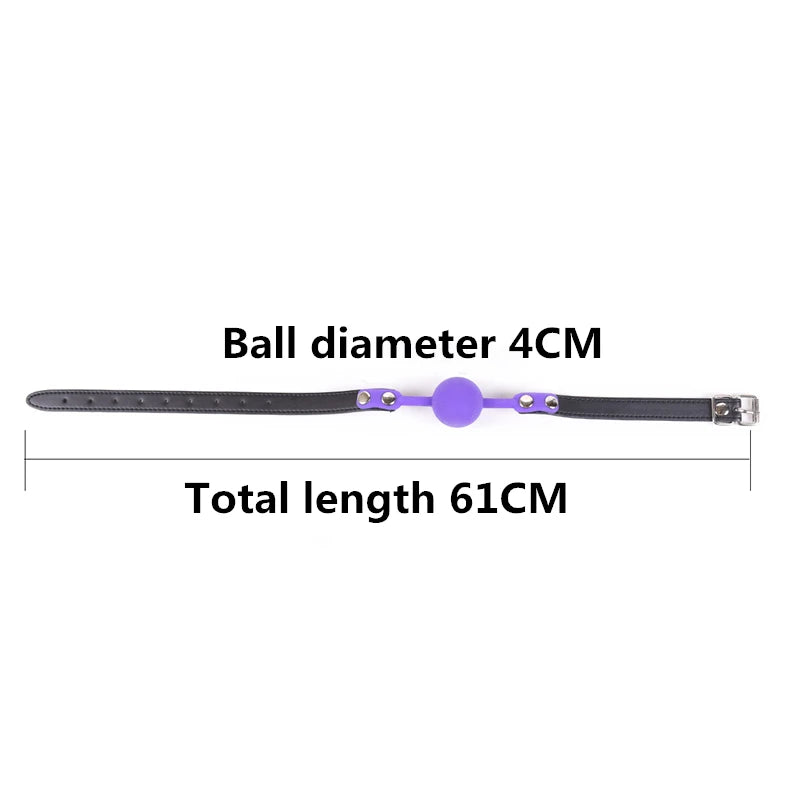 Baillon Boule BDSM en Silicone – Domination & Soumission en Toute Sécurité