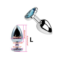 Plug Anal Métal Cœur – 6 Couleurs | 3 Tailles S/M/L | Acier Inoxydable | Unisexe