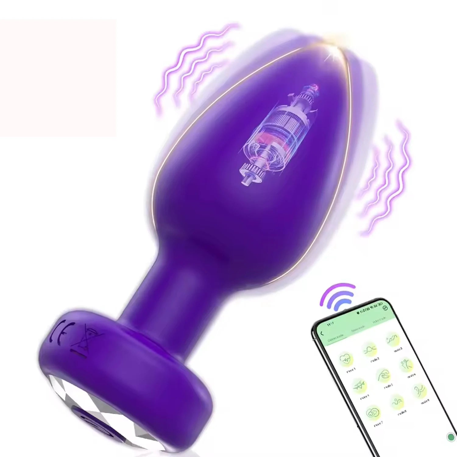 Plug Anal Vibrant Connecté – App ou Télécommande, 10 Modes | Plaisir à Distance