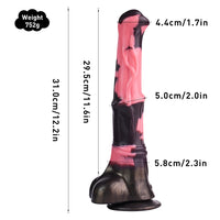 Gode Fantaisie Cheval Éjaculateur Ventouse – Silicone | Harnais en Option