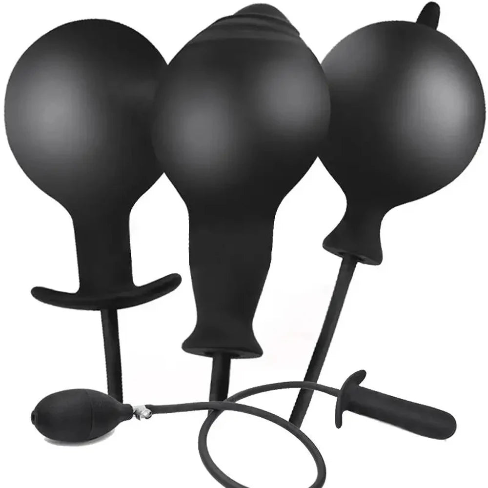 Plug Anal Gonflable avec Pompe – Silicone Médical | 12 Modèles | Dilatation Progressive