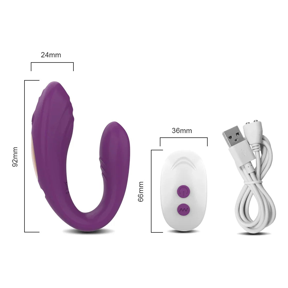 Plug Anal Vibrant 2 en 1 – Double Stimulation Intense pour Couples