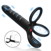 Kit 5-en-1 Double Pénétration – Anneau Vibrant, Gode & Plug Anal | Plaisir Ultime Couple