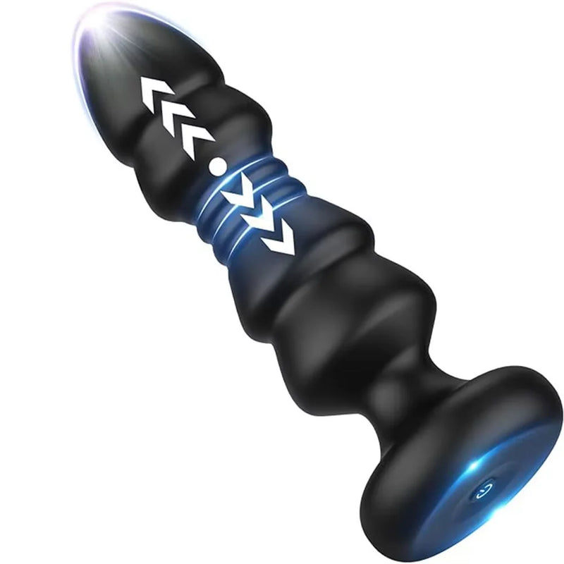 Plug Anal Vibrant Va-et-Vient Xbonp – Silicone | Massage Prostatique | APP ou Télécommande