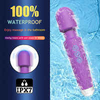 Vibromasseur Baguette Magique AV – 20 Modes & 8 Intensités | Clitoris & Point G