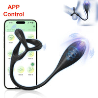 Plug Anal Vibrant Masseur Prostate TLUDA – Anneau Pénien Wearable | APP ou Télécommande