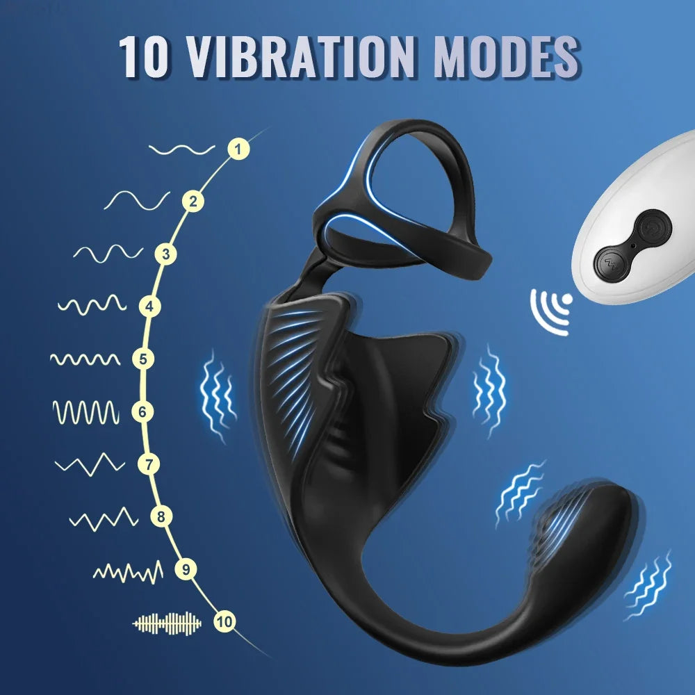 Kit Plug Vibrant & Cock Ring – Double Plaisir à Distance