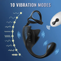 Kit Plug Vibrant & Cock Ring – Double Plaisir à Distance