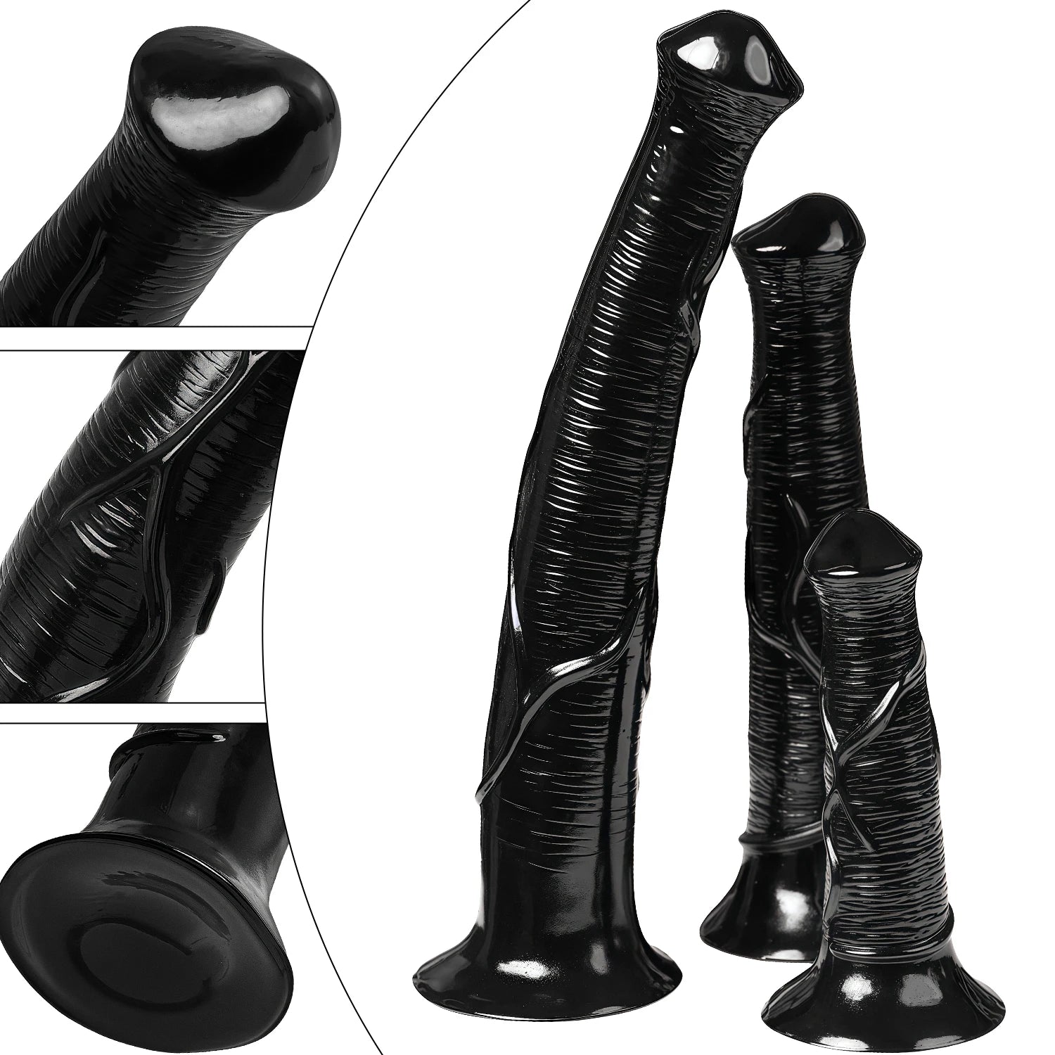 Gode Fantaisie Cheval & Monstre – PVC Souple | 2 Modèles, 3 Tailles