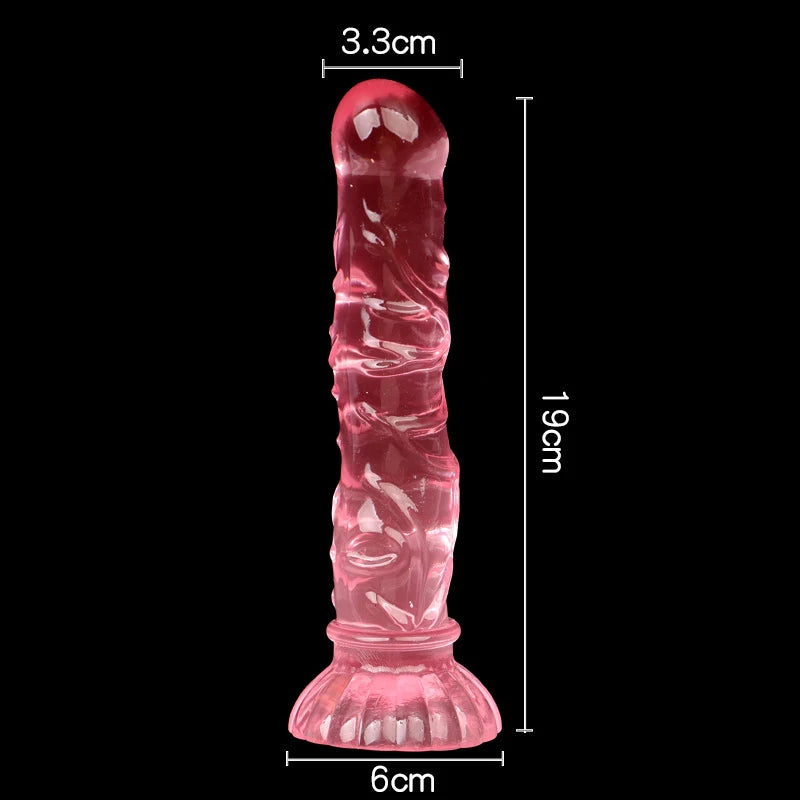Gode Plug Anal Texturé Ventouse – 4 Tailles & 4 Couleurs