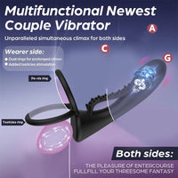 Kit Double Pénétration Vibrant – Plug Anal + Anneau Pénien | Couples