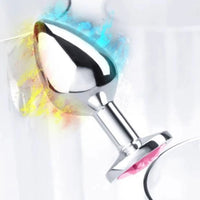Plug Anal en Métal & Base Gemme – Bijou Intime Rafiné & Sensations Thériques
