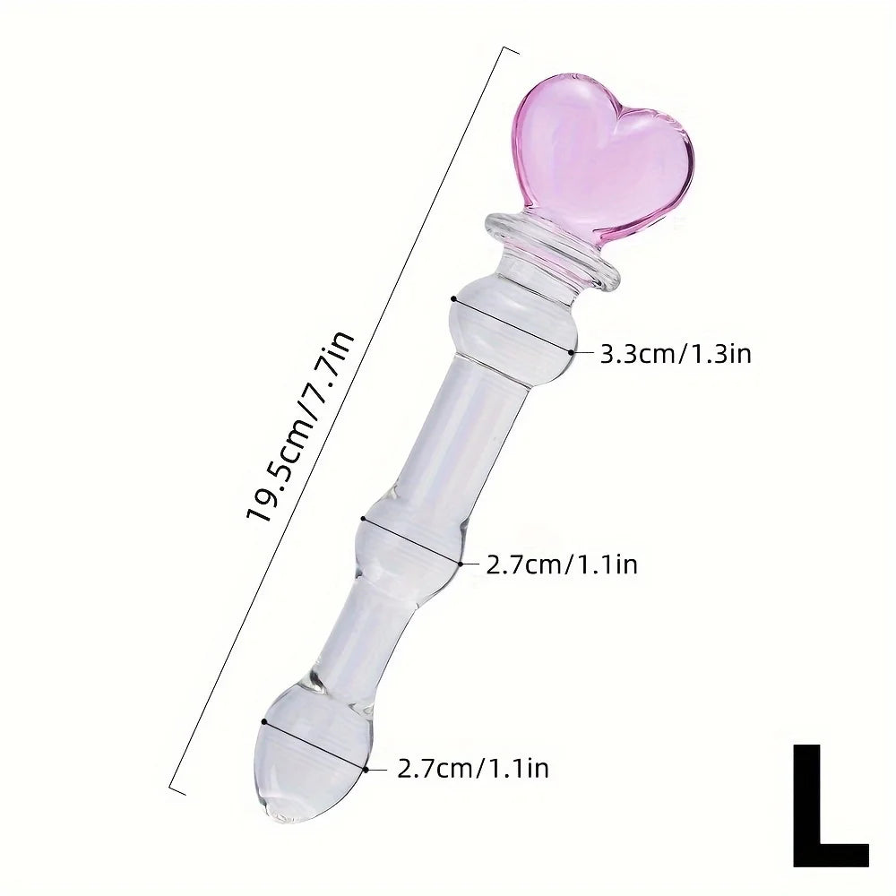 Gode en Verre Cristal – Stimulation Anale, Vaginale & Prostatique | 4 Tailles