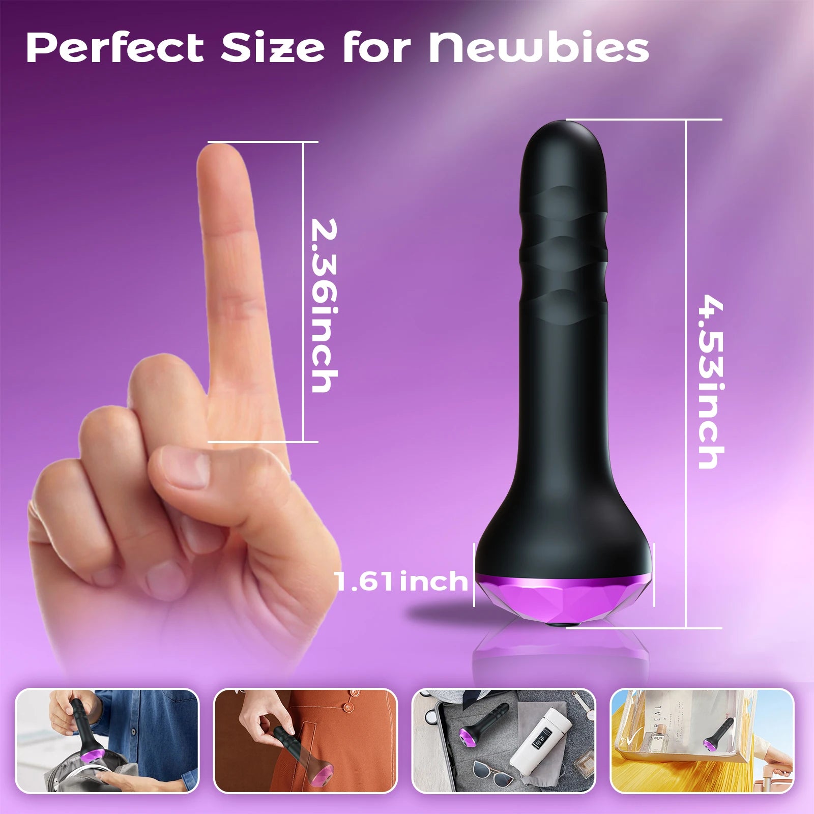 Plug Anal Vibrant & Rotatif – Masseur Prostate Double Moteur 10 Modes