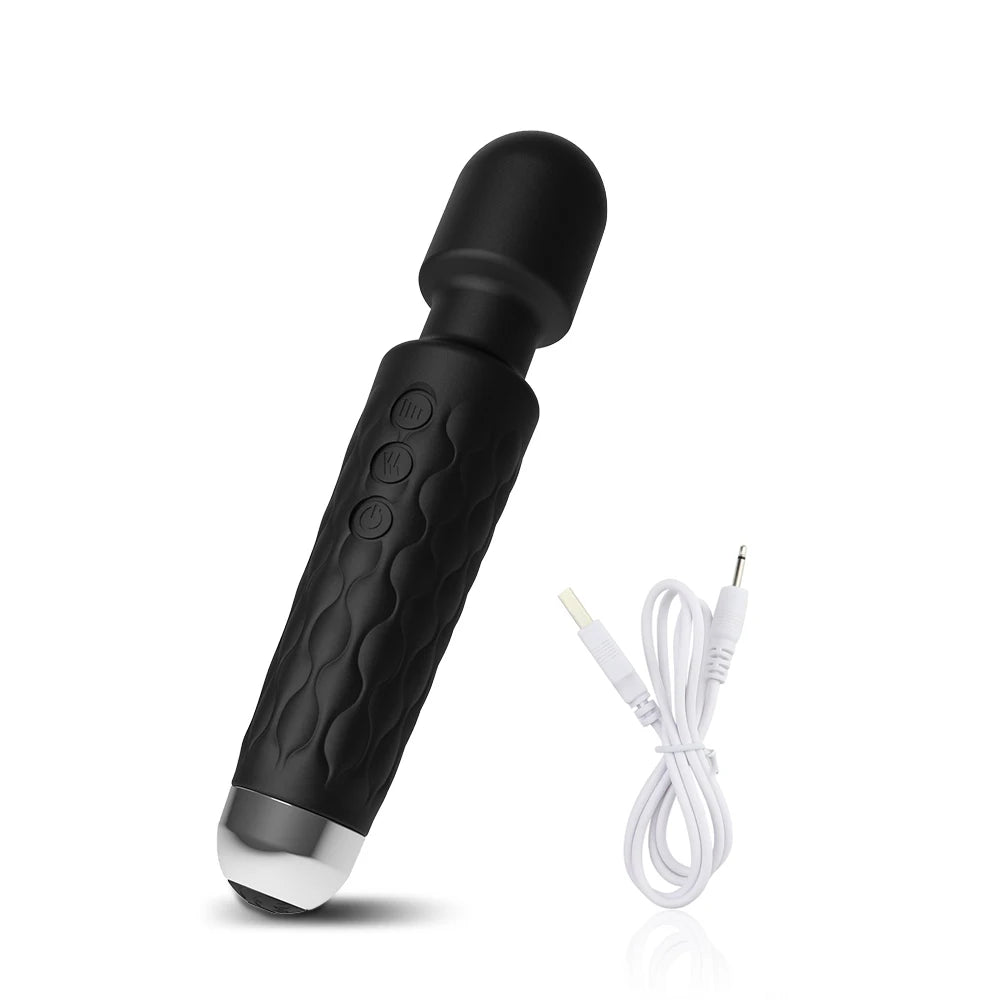 Vibromasseur Baguette Magique AV – 20 Modes & 8 Intensités | Clitoris & Point G