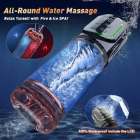 Masturbateur Masculin IA 7-en-1 – Pompe, Aspiration, Léchage & Rotation | Contrôle App LCD