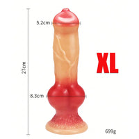Gode Fantaisie Animal avec Ventouse QiiAii – PVC Souple | 3 Couleurs | 5 Tailles