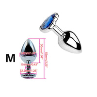 Plug Anal Métal Cœur – 6 Couleurs | 3 Tailles S/M/L | Acier Inoxydable | Unisexe