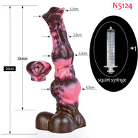 Gode Fantaisie Cheval Éjaculateur Ventouse – Silicone | Harnais en Option