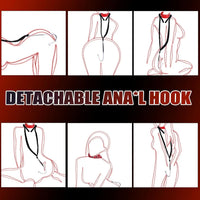 Kit BDSM Harnais Crochet Anal  – Cuir Ajustable | CE