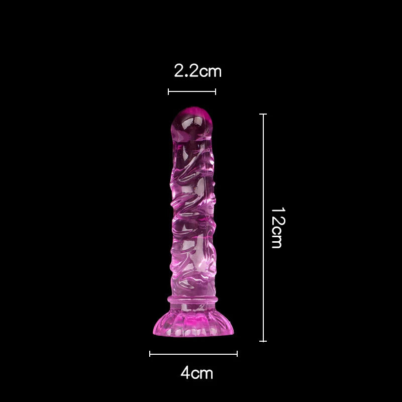 Gode Plug Anal Texturé Ventouse – 4 Tailles & 4 Couleurs