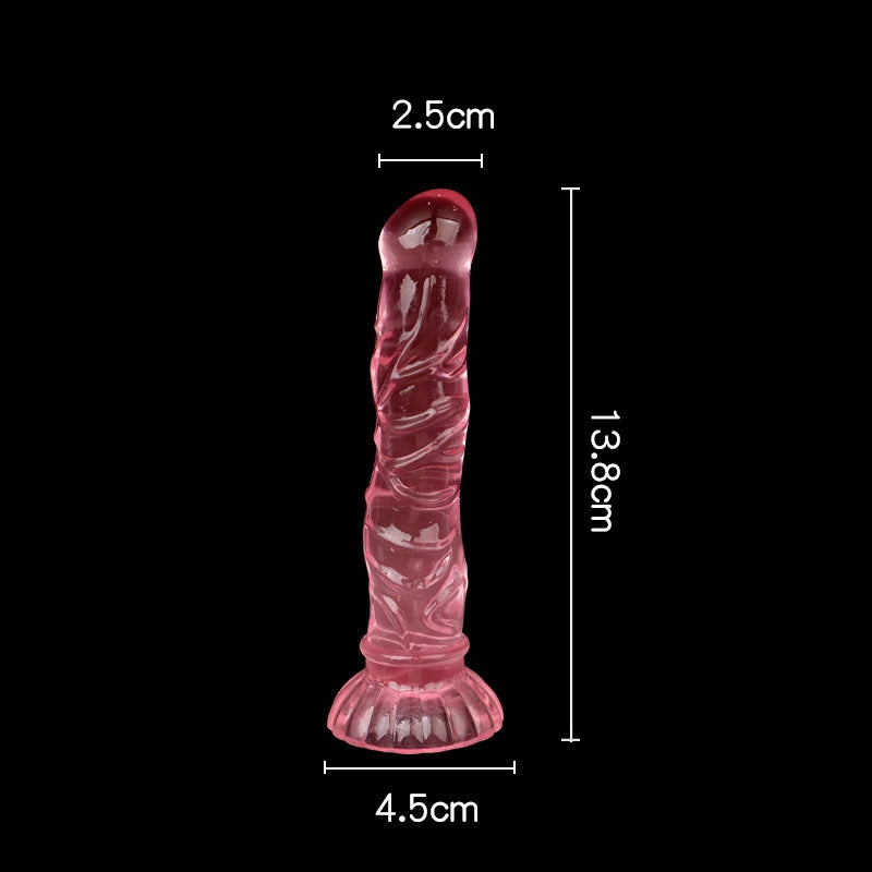 Gode Plug Anal Texturé Ventouse – 4 Tailles & 4 Couleurs